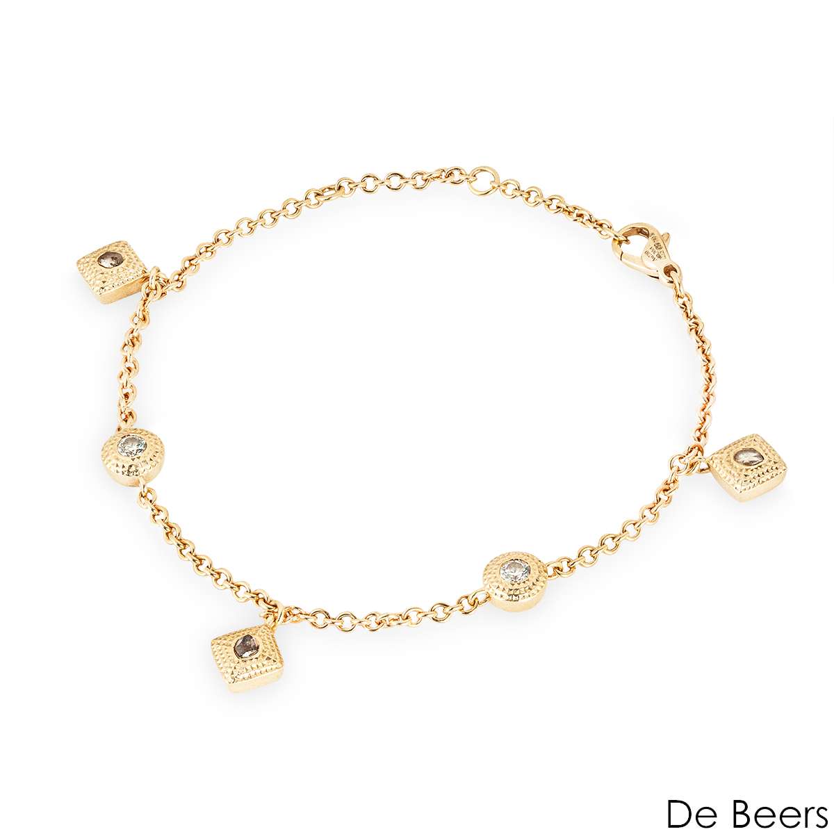 De Beers Rose Gold Talisman Charm Bracelet B103223 De Beers Rose Gold Talisman Charm Bracelet B103223
